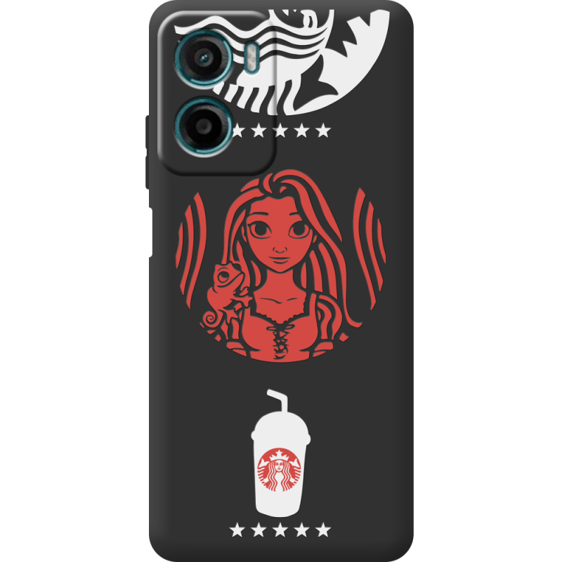Чорний чохол BoxFace Motorola G06 RedWhite Coffee