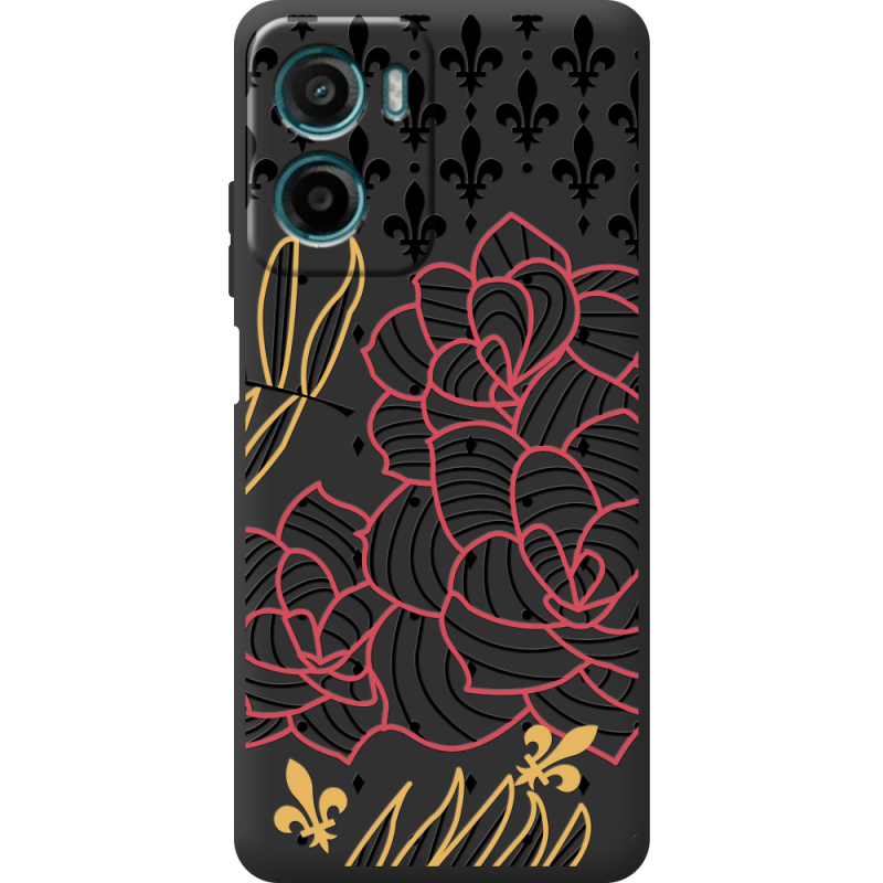 Чорний чохол BoxFace Motorola G06 FranceFlowers