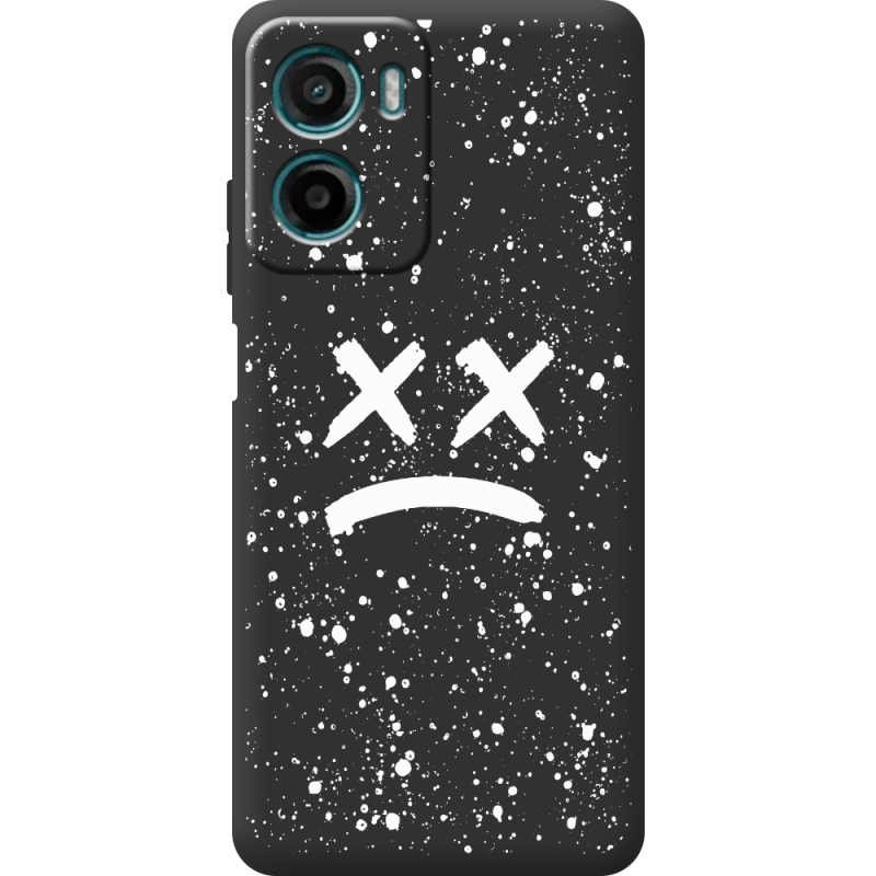 Чорний чохол BoxFace Motorola G06 Sad Way
