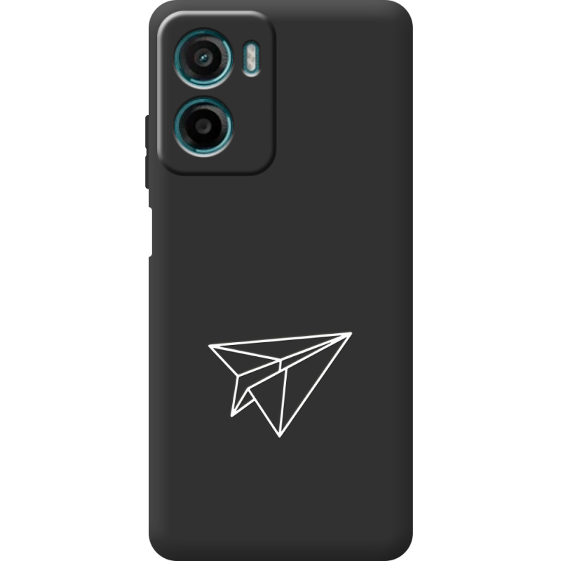 Чорний чохол BoxFace Motorola G06 Paper Plane