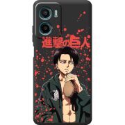 Чорний чохол BoxFace Motorola G06 Атака Титанов Леви