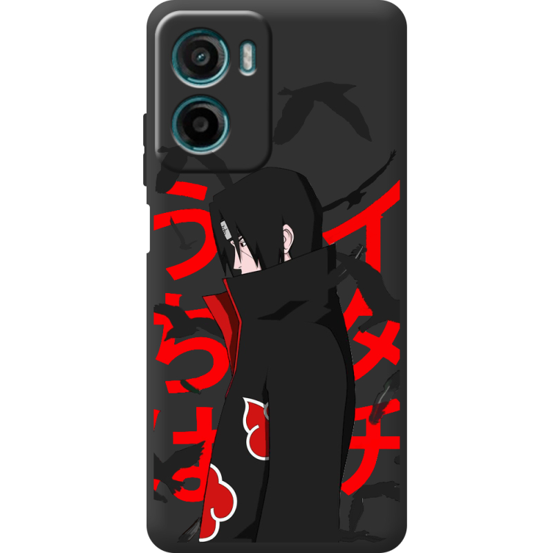 Чорний чохол BoxFace Motorola G06 Учиха Итачи