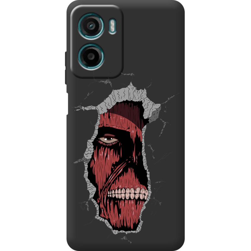 Чорний чохол BoxFace Motorola G06 Нападение на Титана