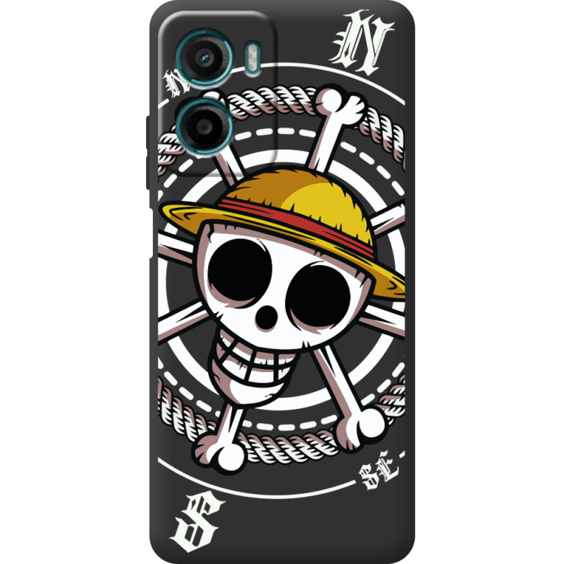 Чорний чохол BoxFace Motorola G06 One Piece Компас
