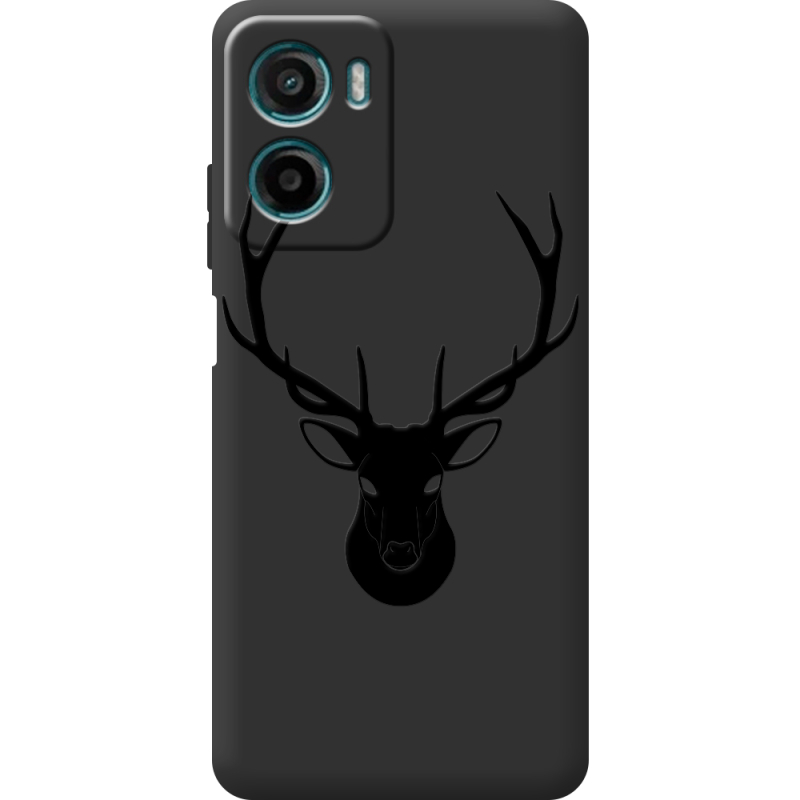 Чорний чохол BoxFace Motorola G06 Deer
