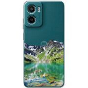 Прозорий чохол BoxFace Motorola G06 Green Mountain