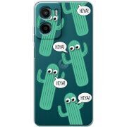 Прозорий чохол BoxFace Motorola G06 с 3D-глазками HIYA