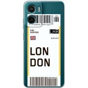 Прозорий чохол BoxFace Motorola G06 Ticket London