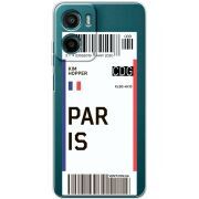 Прозорий чохол BoxFace Motorola G06 Ticket Paris