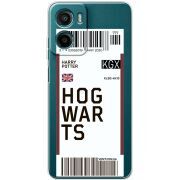 Прозорий чохол BoxFace Motorola G06 Ticket Hogwarts