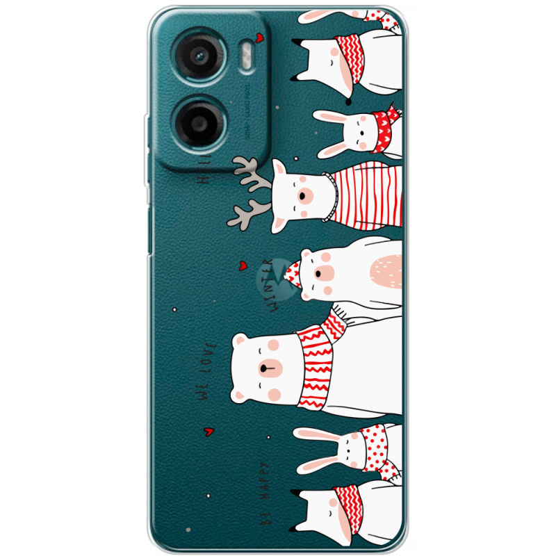 Прозорий чохол BoxFace Motorola G06 The Friendly Beasts