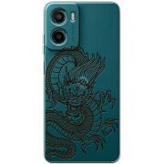 Прозорий чохол BoxFace Motorola G06 Chinese Dragon