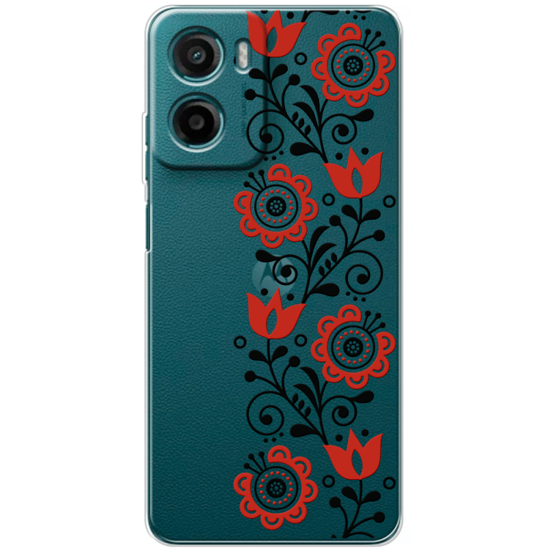 Прозорий чохол BoxFace Motorola G06 Ethno Ornament