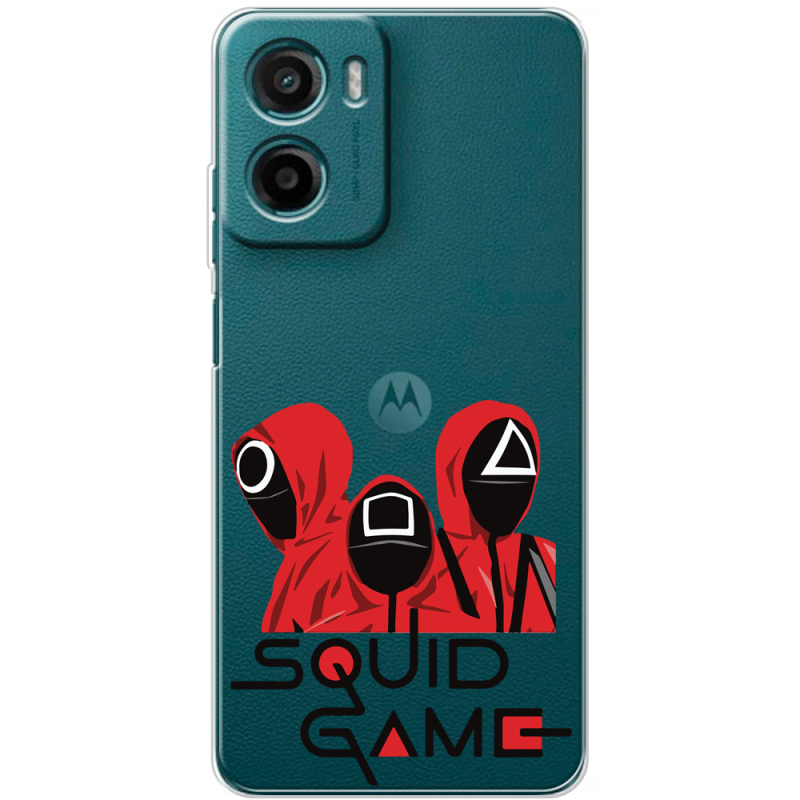Прозорий чохол BoxFace Motorola G06 siquid game люди в красном