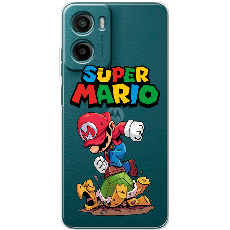 Прозорий чохол BoxFace Motorola G06 Super Mario