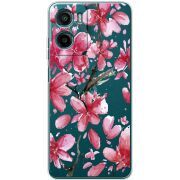 Прозорий чохол BoxFace Motorola G06 Pink Magnolia