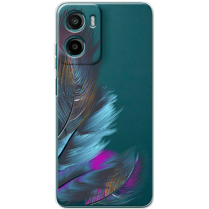 Прозорий чохол BoxFace Motorola G06 Feathers