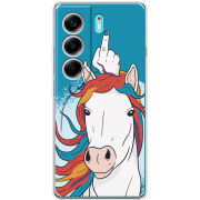 Чохол BoxFace Tecno Camon 40 Fuck Unicorn