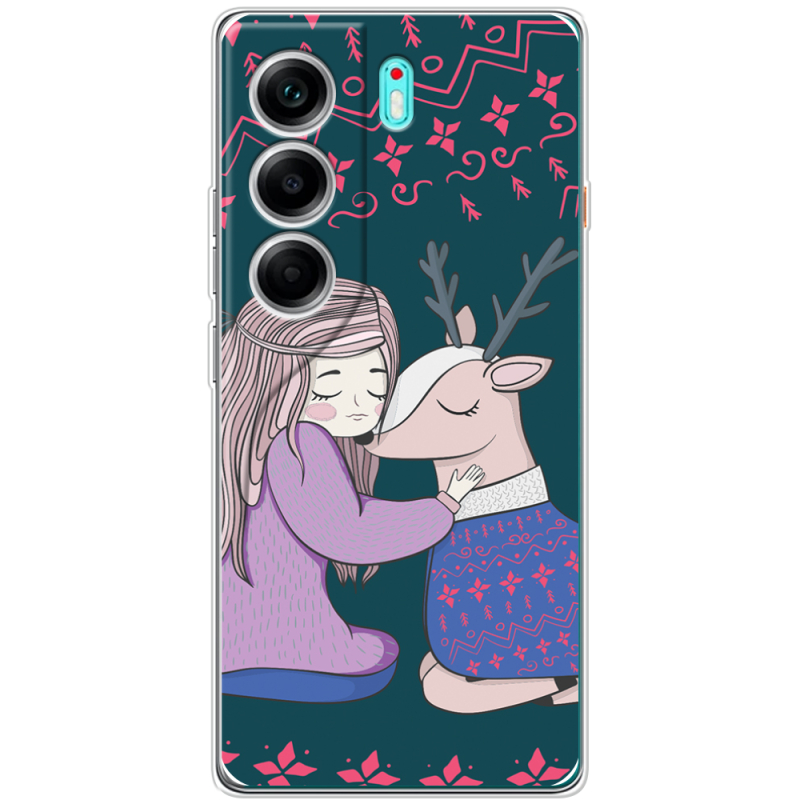 Чохол BoxFace Tecno Camon 40 Girl and deer