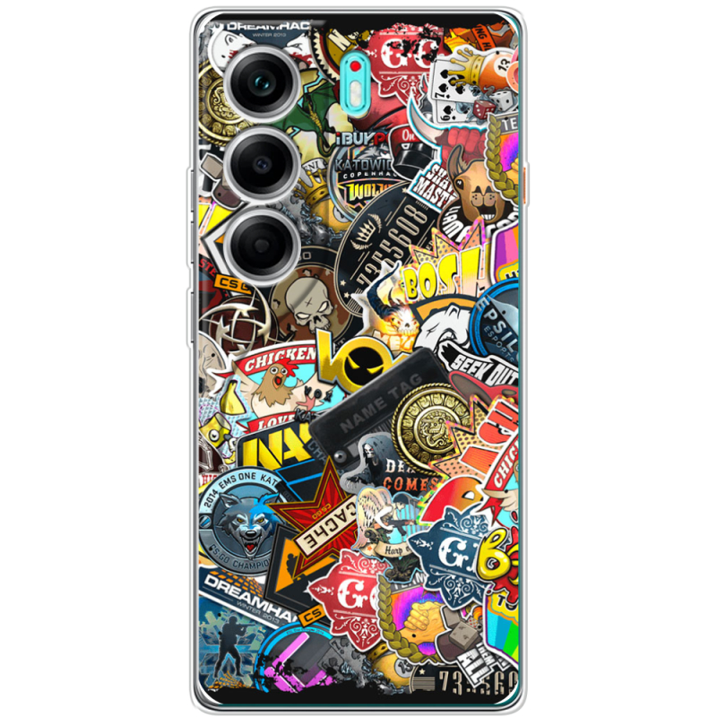 Чохол BoxFace Tecno Camon 40 CS:Go Stickerbombing