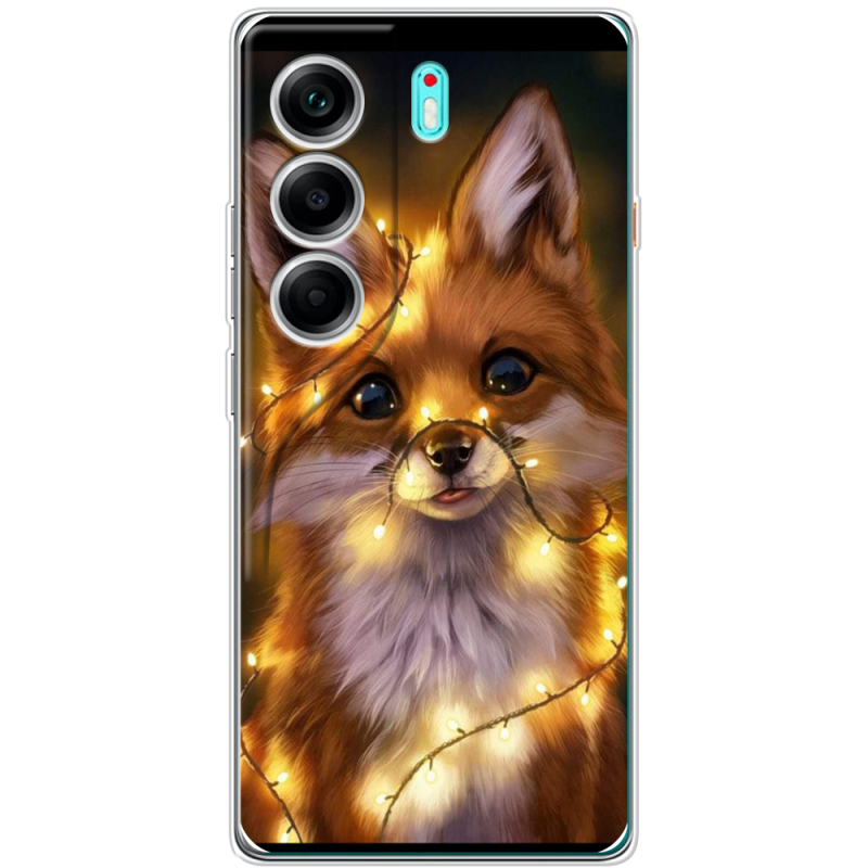 Чохол BoxFace Tecno Camon 40 Різдвяна лисичка