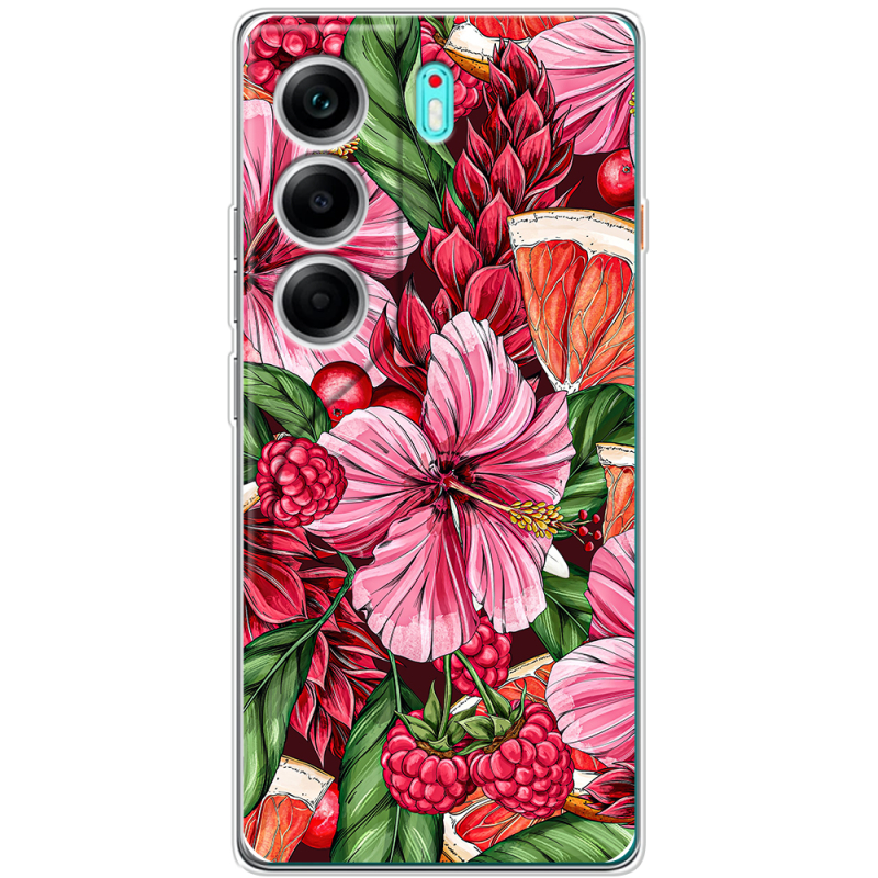 Чохол BoxFace Tecno Camon 40 Tropical Flowers