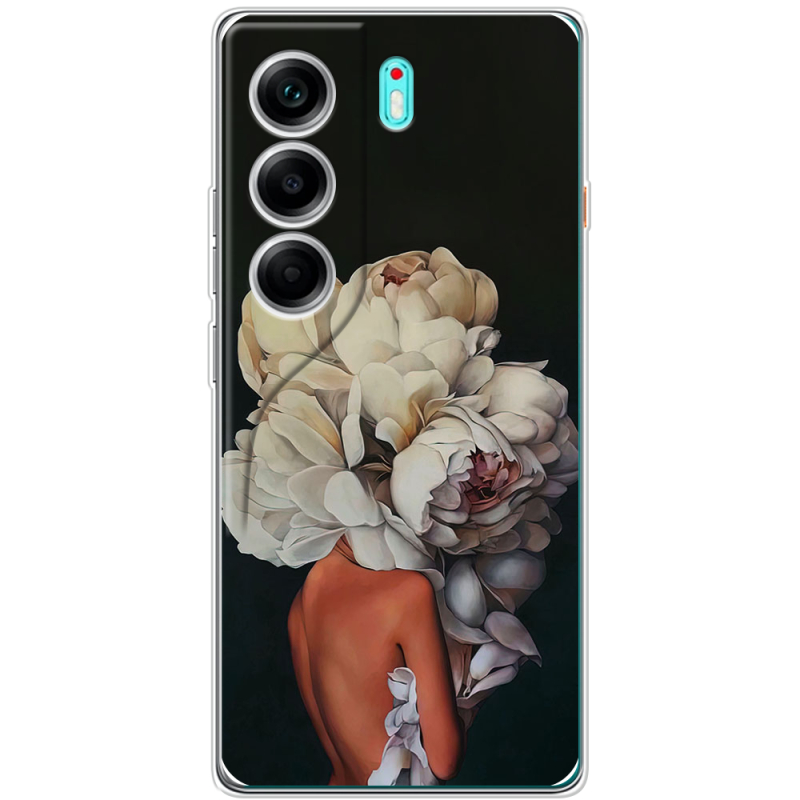 Чохол BoxFace Tecno Camon 40 Exquisite White Flowers
