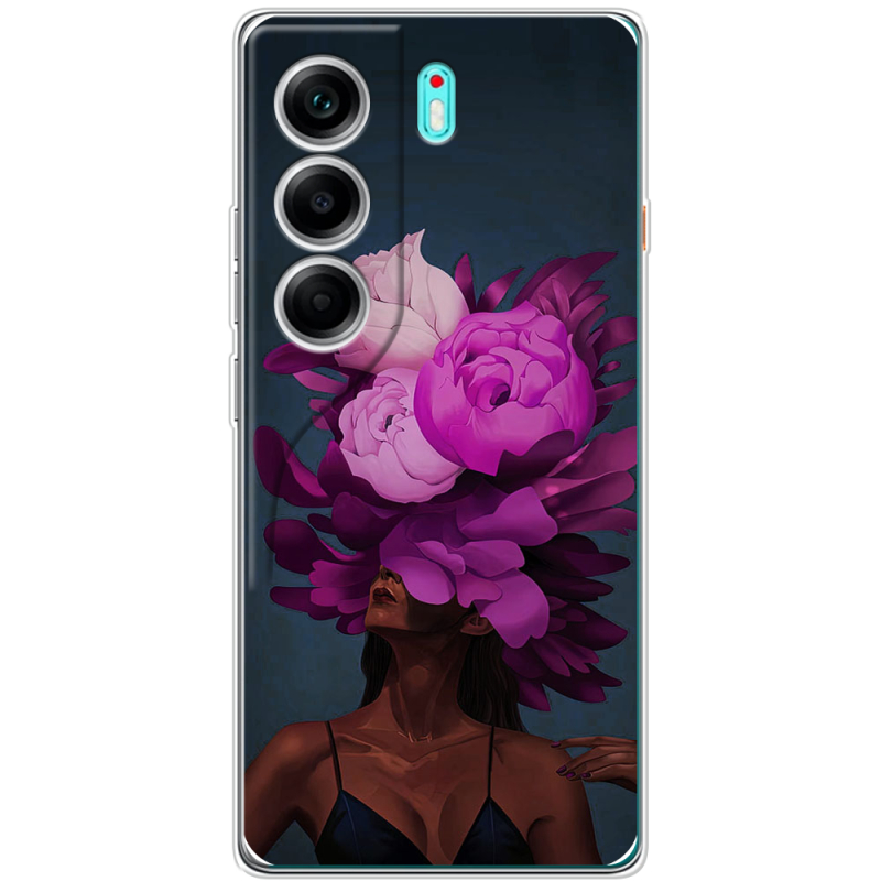 Чохол BoxFace Tecno Camon 40 Exquisite Purple Flowers