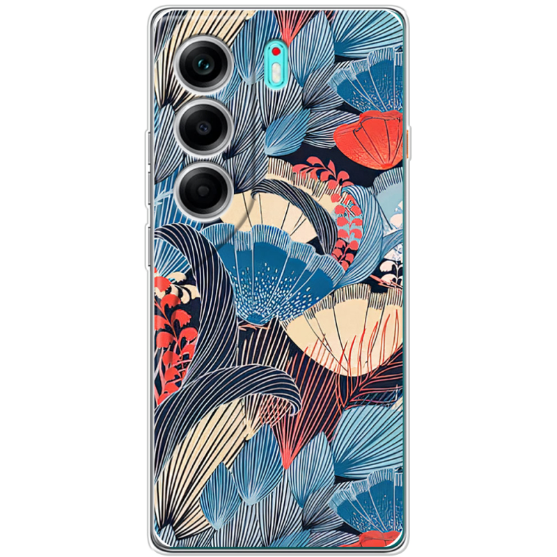 Чохол BoxFace Tecno Camon 40 Blue Herb