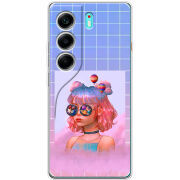 Чохол BoxFace Tecno Camon 40 Girl in the Clouds