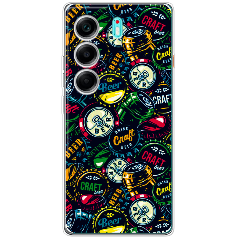 Чохол BoxFace Tecno Camon 40 Bottle Caps