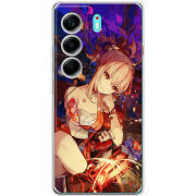 Чохол BoxFace Tecno Camon 40 Genshin Ёимия с огоньком