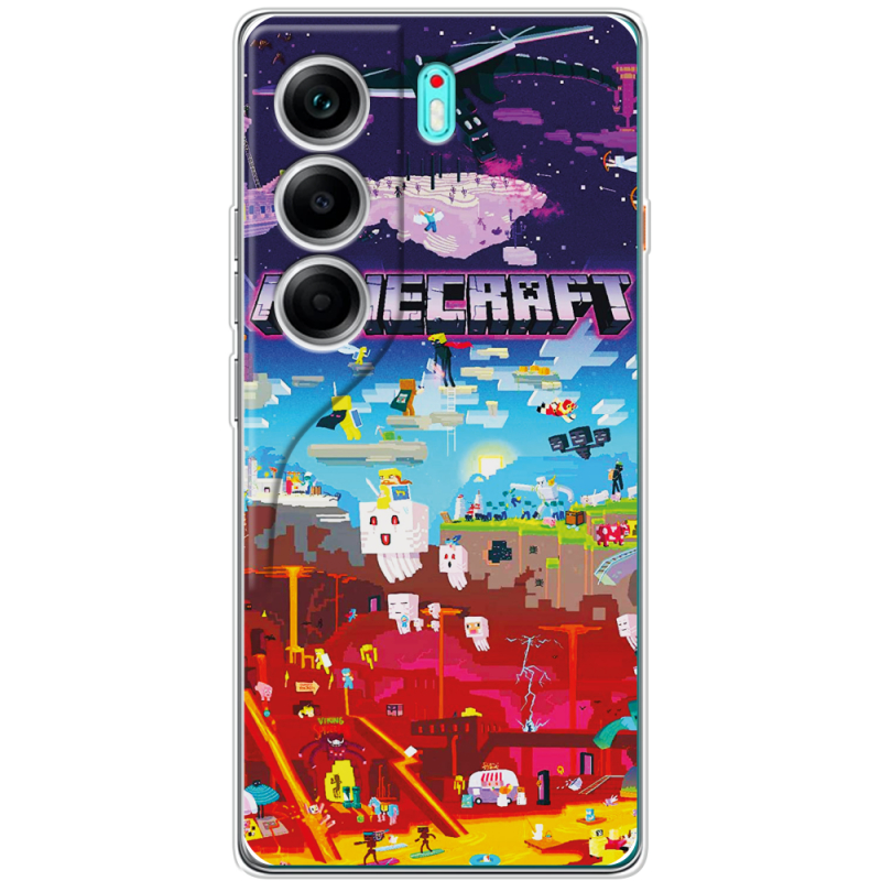 Чохол BoxFace Tecno Camon 40 Minecraft World Beyond