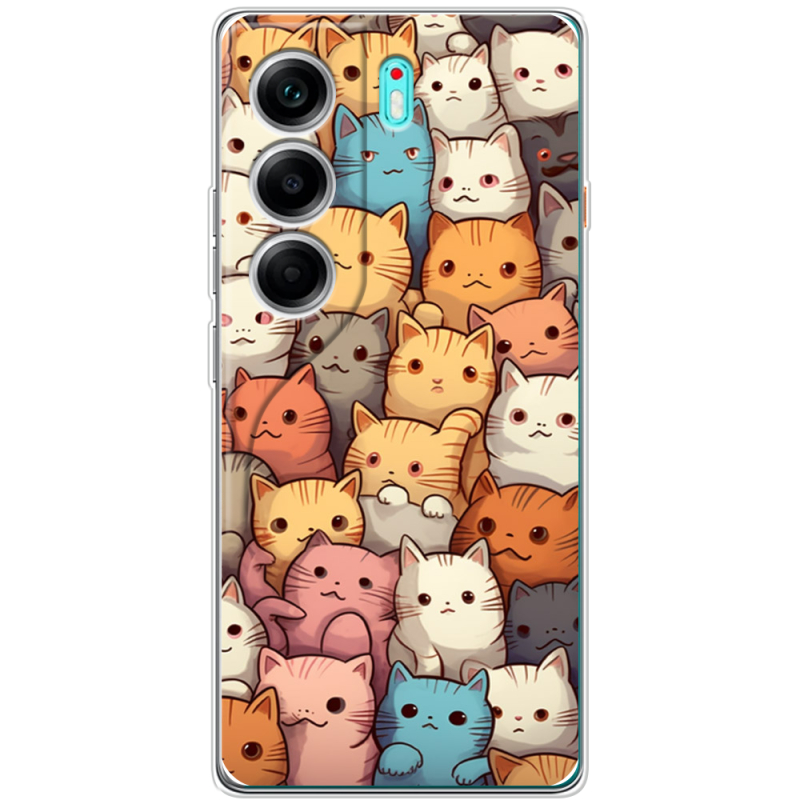 Чохол BoxFace Tecno Camon 40 Котики муркотики