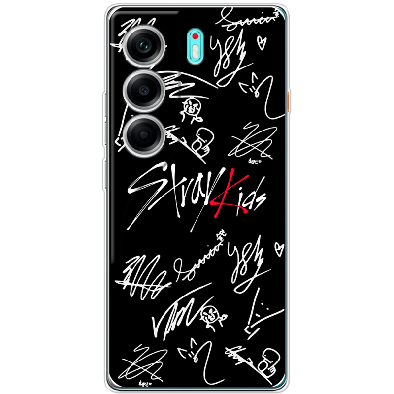 Чохол BoxFace Tecno Camon 40 Stray Kids автограф