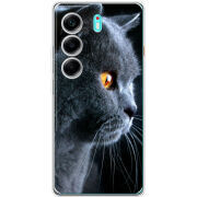 Чохол BoxFace Tecno Camon 40 English cat