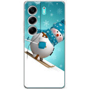 Чохол BoxFace Tecno Camon 40 Skier Snowman