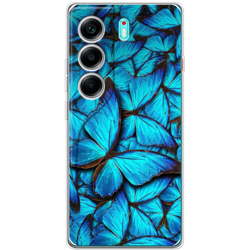 Чохол BoxFace Tecno Camon 40 лазурные бабочки