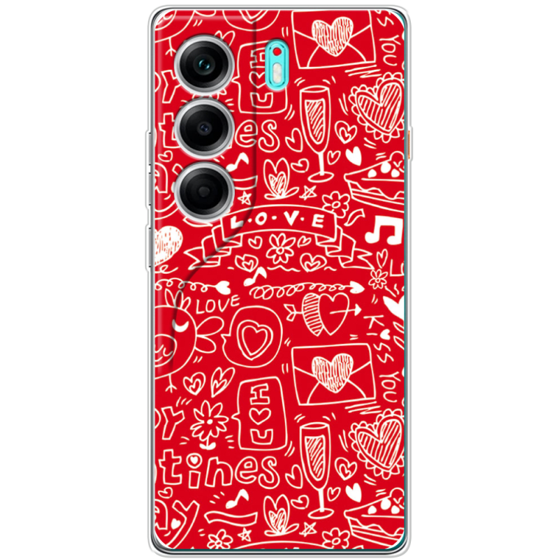 Чохол BoxFace Tecno Camon 40 Happy Valentines