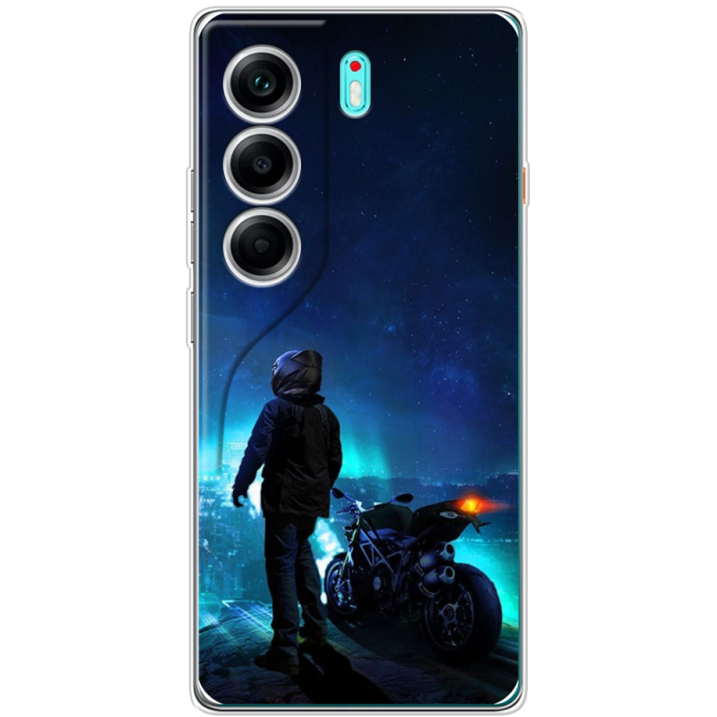 Чохол BoxFace Tecno Camon 40 Motorcyclist