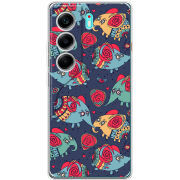 Чохол BoxFace Tecno Camon 40 Flying Elephants