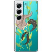 Прозорий чохол BoxFace Tecno Camon 40 Cute Mermaid