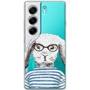 Прозорий чохол BoxFace Tecno Camon 40 MR. Rabbit