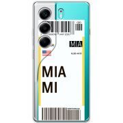 Прозорий чохол BoxFace Tecno Camon 40 Ticket Miami