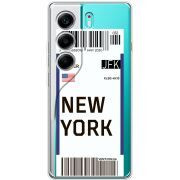 Прозорий чохол BoxFace Tecno Camon 40 Ticket New York