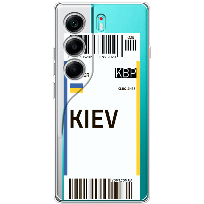Прозорий чохол BoxFace Tecno Camon 40 Ticket Kiev