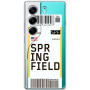 Прозорий чохол BoxFace Tecno Camon 40 Ticket Springfield