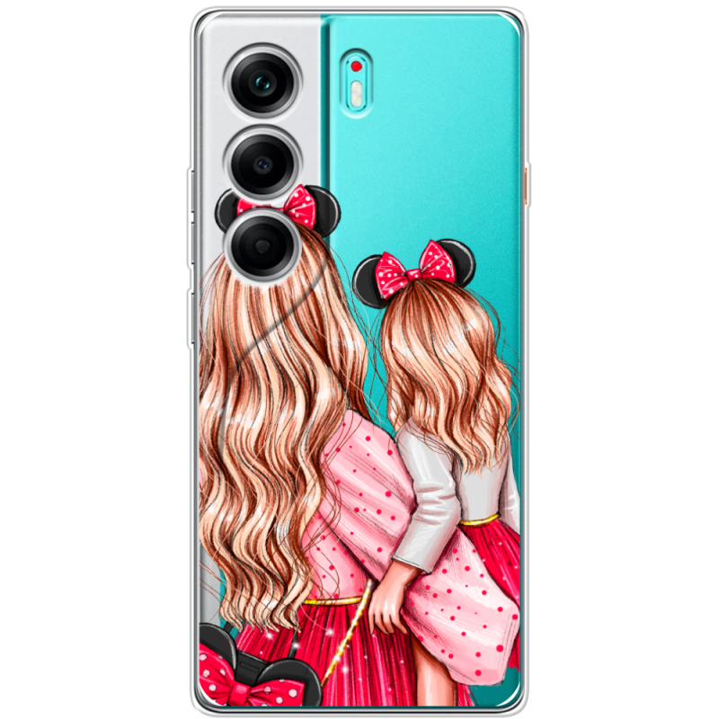Прозорий чохол BoxFace Tecno Camon 40 Mouse Girls