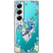 Прозорий чохол BoxFace Tecno Camon 40 Spring Bird