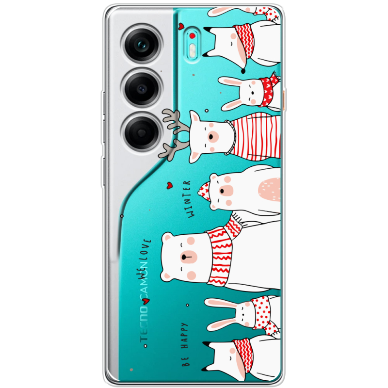 Прозорий чохол BoxFace Tecno Camon 40 The Friendly Beasts
